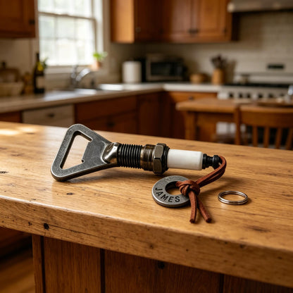 【Father's Day 50% Off】Personalized Spark Plug Bottle Opener Gift for Him, Custom Mechanic Gift, Groomsmen Gift, Car Guy Gift, Gift for Dad, Automotive Gift
