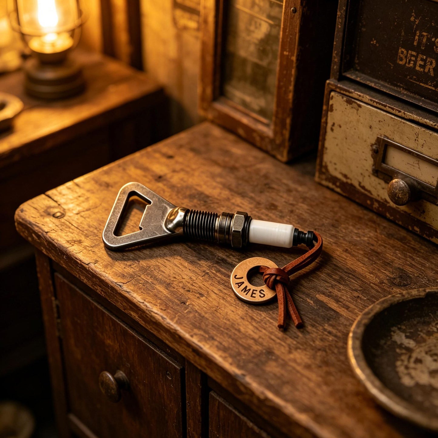 【Father's Day 50% Off】Personalized Spark Plug Bottle Opener Gift for Him, Custom Mechanic Gift, Groomsmen Gift, Car Guy Gift, Gift for Dad, Automotive Gift
