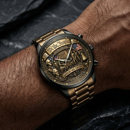 United States 250th Anniversary Personalized Name Watch - A Timeless Tribute to 250 Years of American Freedom