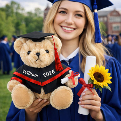 🎓 Personalized 2026 Graduation Teddy Bear – Custom Embroidered Name & Year Keepsake Gift 🧸