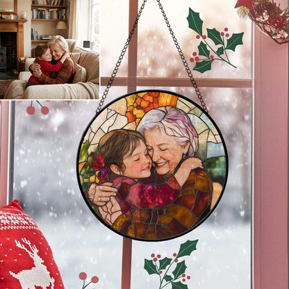 Custom Photo Family Window Hanging Ornament,Ornament Gift For Mom