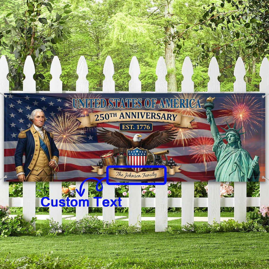 🎌Personalized America 250th Anniversary Banner