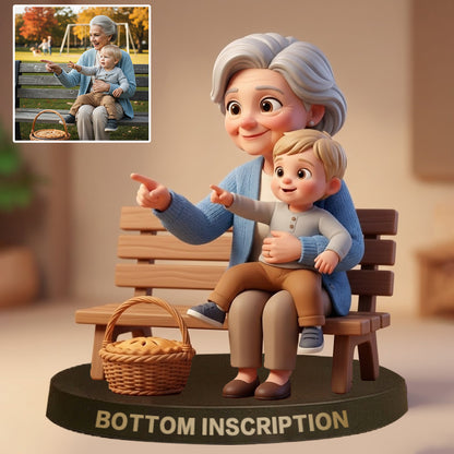 Personalized Photo Cartoon Style Desk Decor - Gift For Couple, Wife, Husband, Boyfriend, Girlfriend, Family, Pet