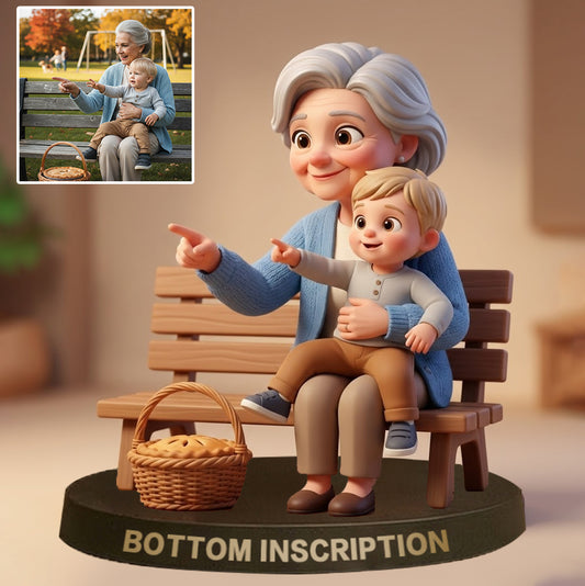 Personalized Photo Cartoon Style Desk Decor - Gift For Couple, Wife, Husband, Boyfriend, Girlfriend, Family, Pet