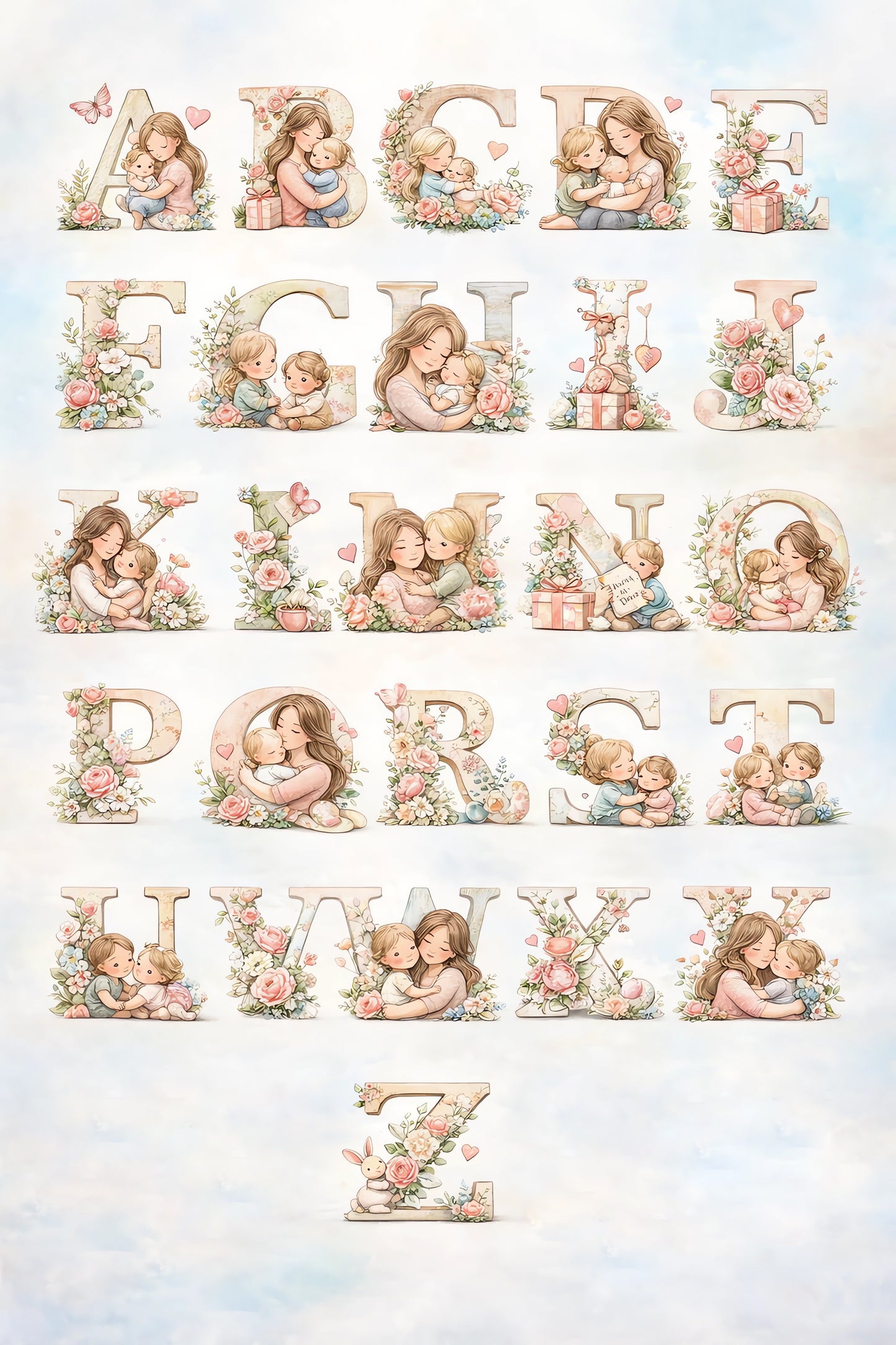 💍 Personalized Initial Jewelry Tray – “You Are Everything” with Floral Design