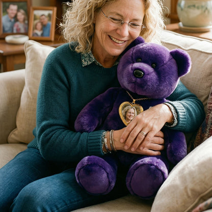 💜 Personalized Photo Teddy Bear Mother's Day Gifts For Mom | Grandma | Gifts For Nana | Grandparents Gifts | Gift For Grandmother