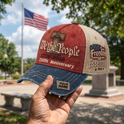 🧢 Personalized USA 250th Anniversary Vintage Trucker Cap