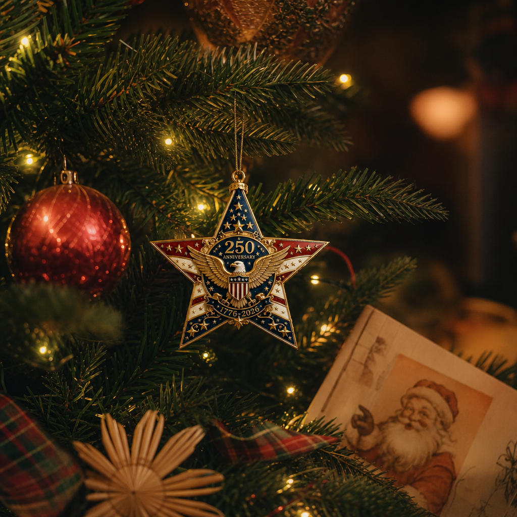 🎄🇺🇸 250th Anniversary Christmas Ornament Collection – Celebrate 250 Years of American Pride