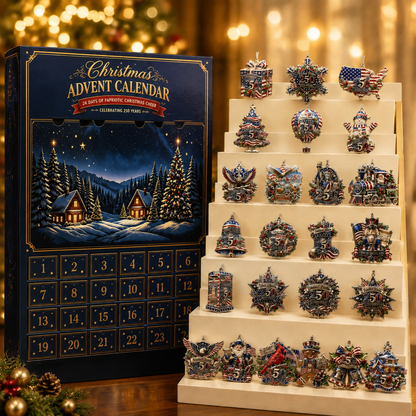🎄🇺🇸 Patriotic Christmas Ornament Advent Calendar
