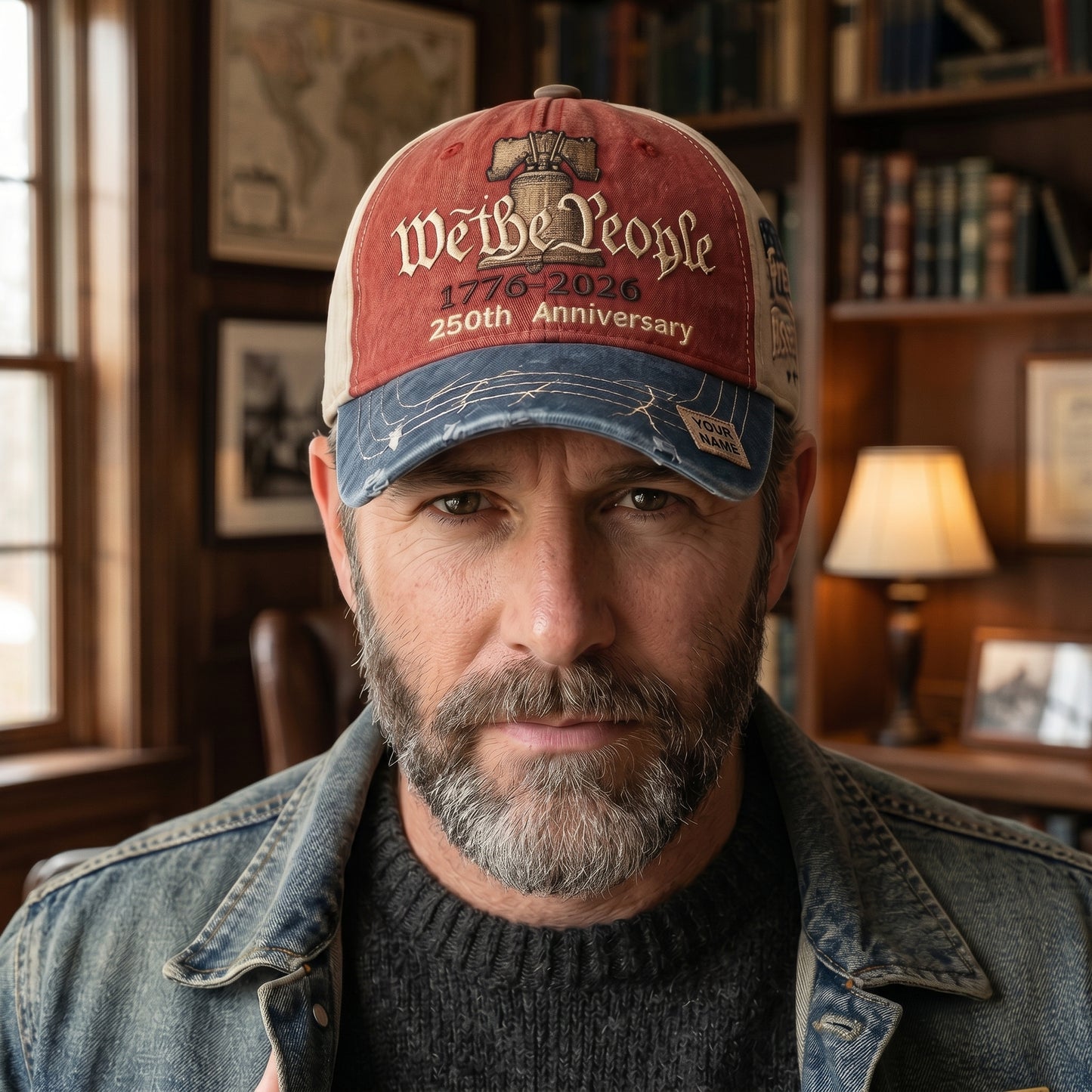 🧢 Personalized USA 250th Anniversary Vintage Trucker Cap