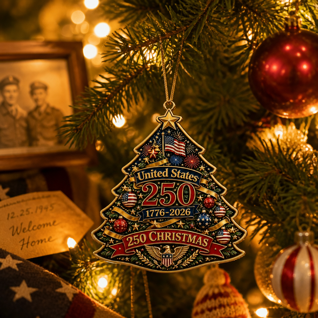 🎄🇺🇸 250th Anniversary Christmas Ornament Collection – Celebrate 250 Years of American Pride