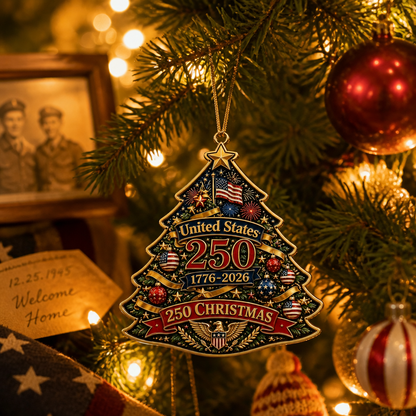 🎄🇺🇸 250th Anniversary Christmas Ornament Collection – Celebrate 250 Years of American Pride