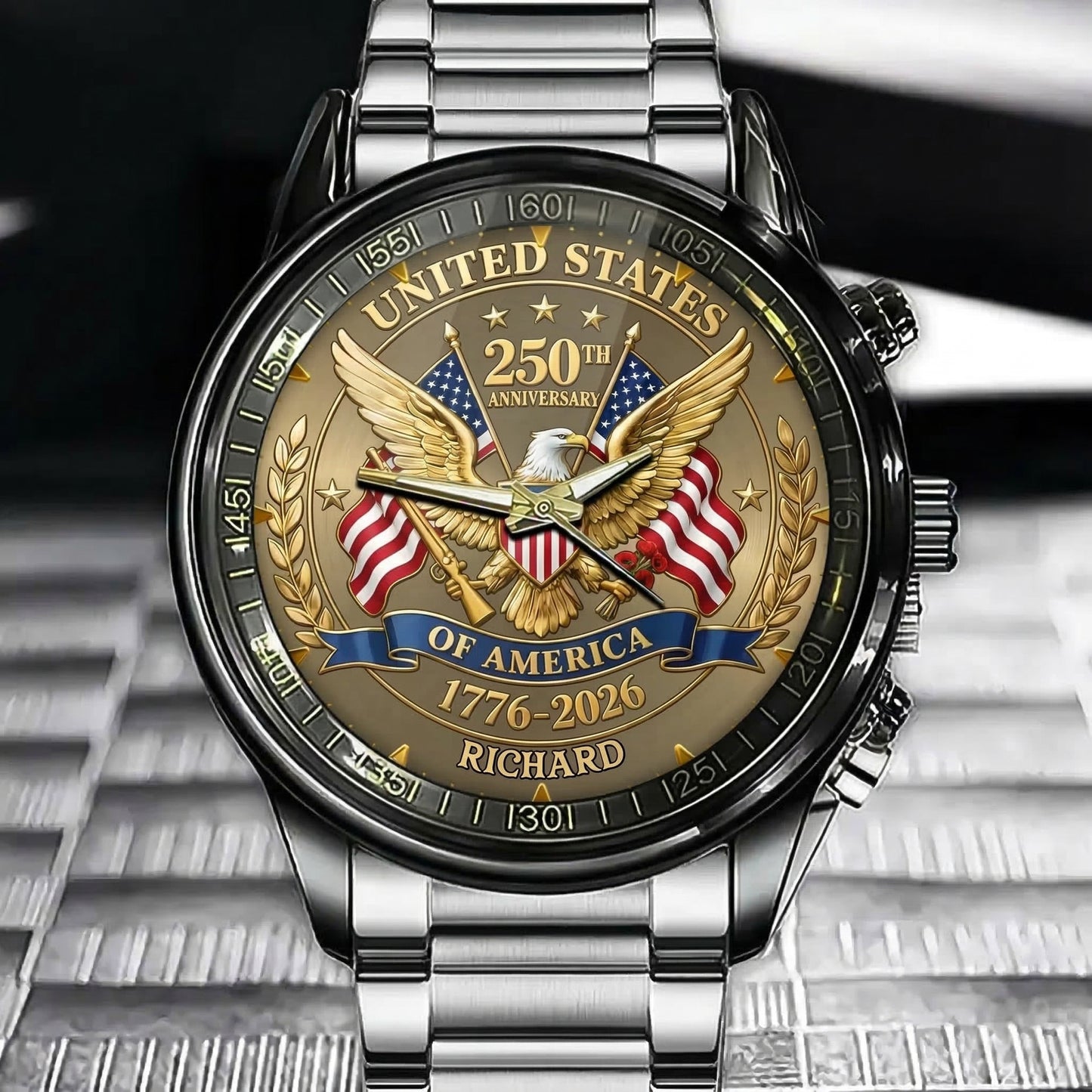 United States 250th Anniversary Personalized Watch