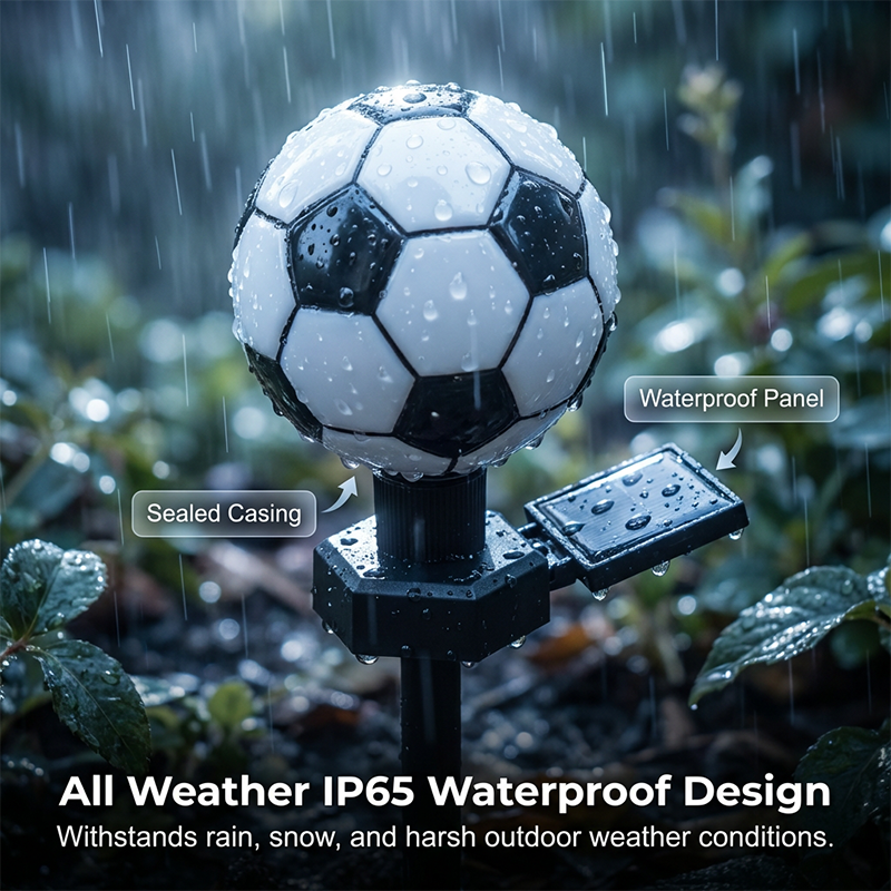 Personalized Soccer Solar Garden Light